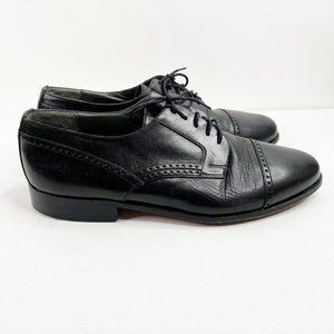 E.T. Wright Oxfords Dress Shoes Mens Sz 11.5XW Black Leather Upper